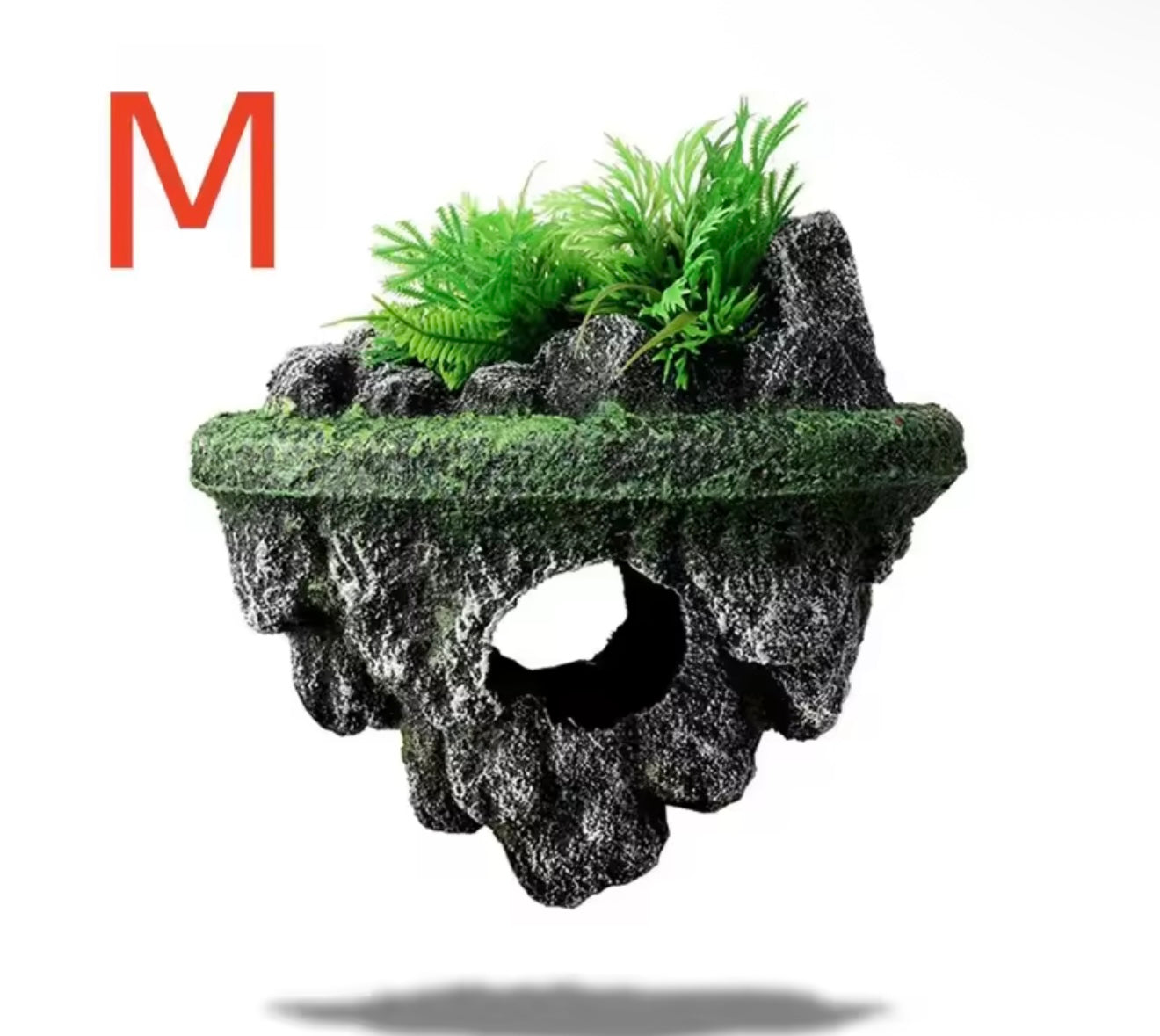 Floating Aquarium Rock – Realistic Suspended Island Decoration for Freshwater & Saltwater Tanks