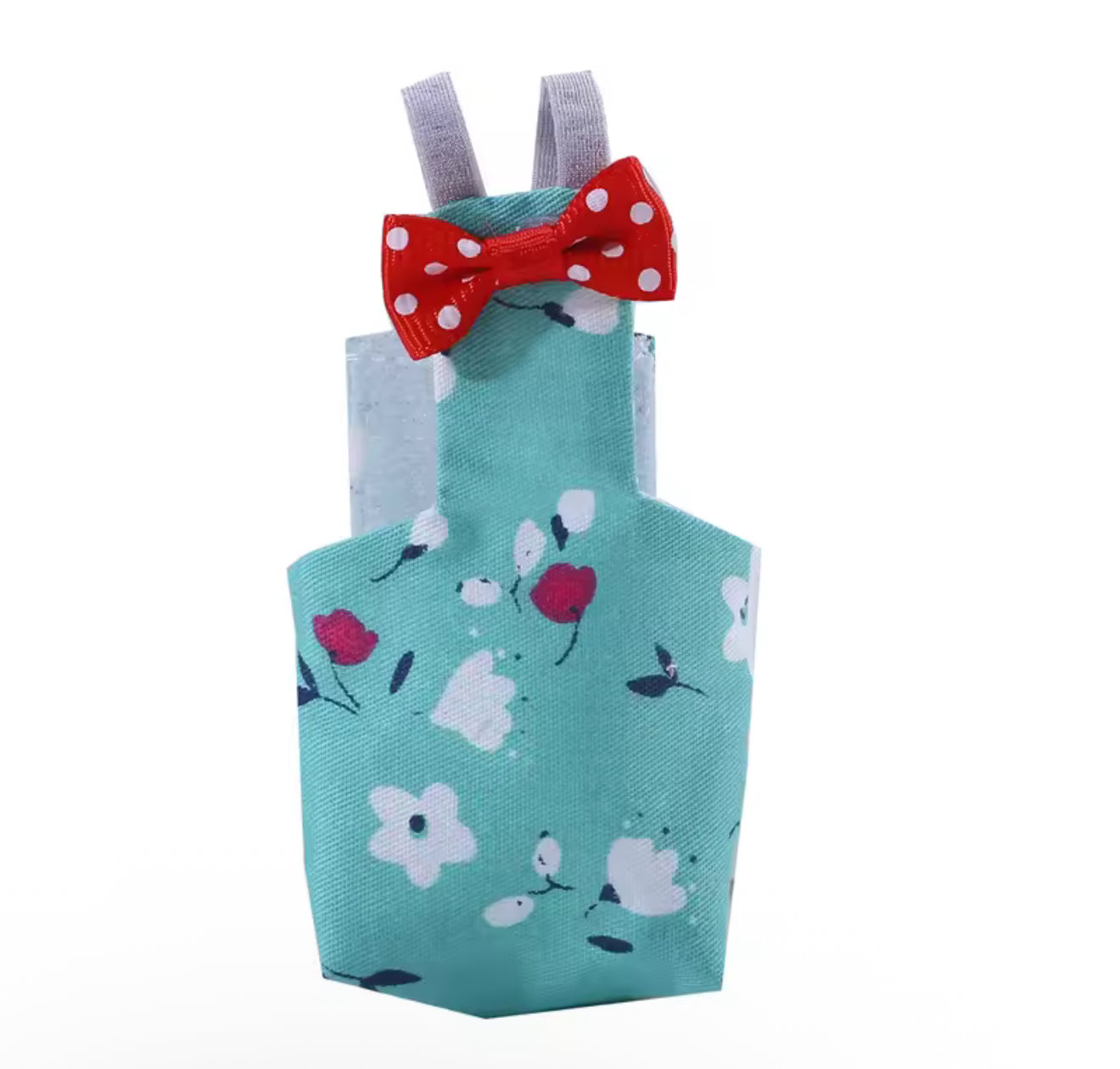 Cute Parrot & Small Bird Diaper with Bowtie – Washable Flight Suit for Cockatiels, Pigeons & Pet Birds