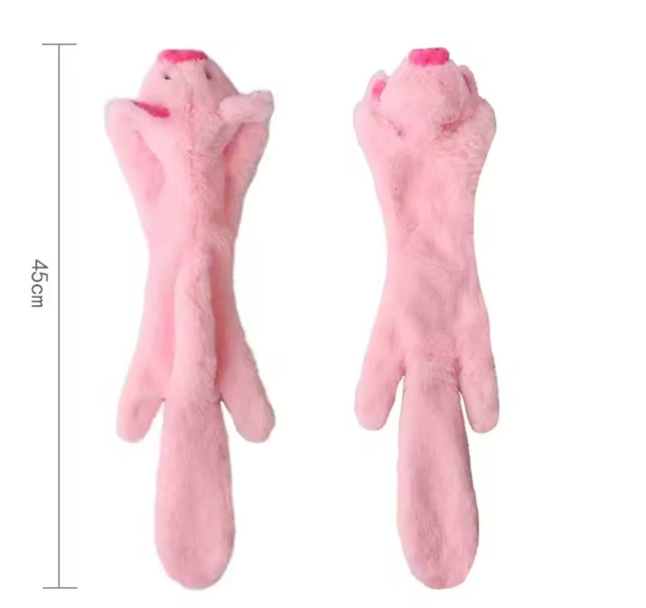 Funny Plush Dog Toy – Squeaky, Stuffing-Free Chew & Crinkle Pet Toy