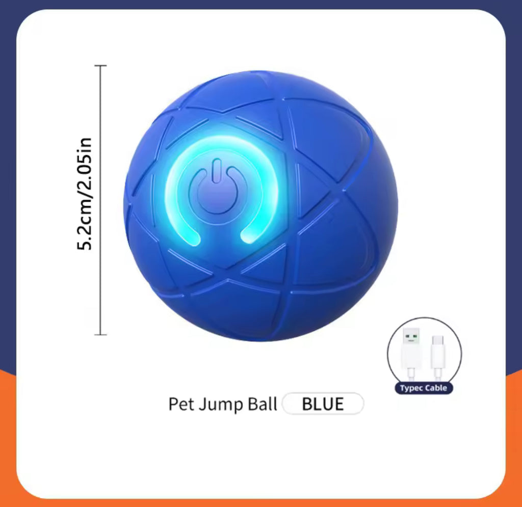 Smart Interactive Electronic Dog & Cat Toy Ball – USB Rechargeable Automatic Moving Ball