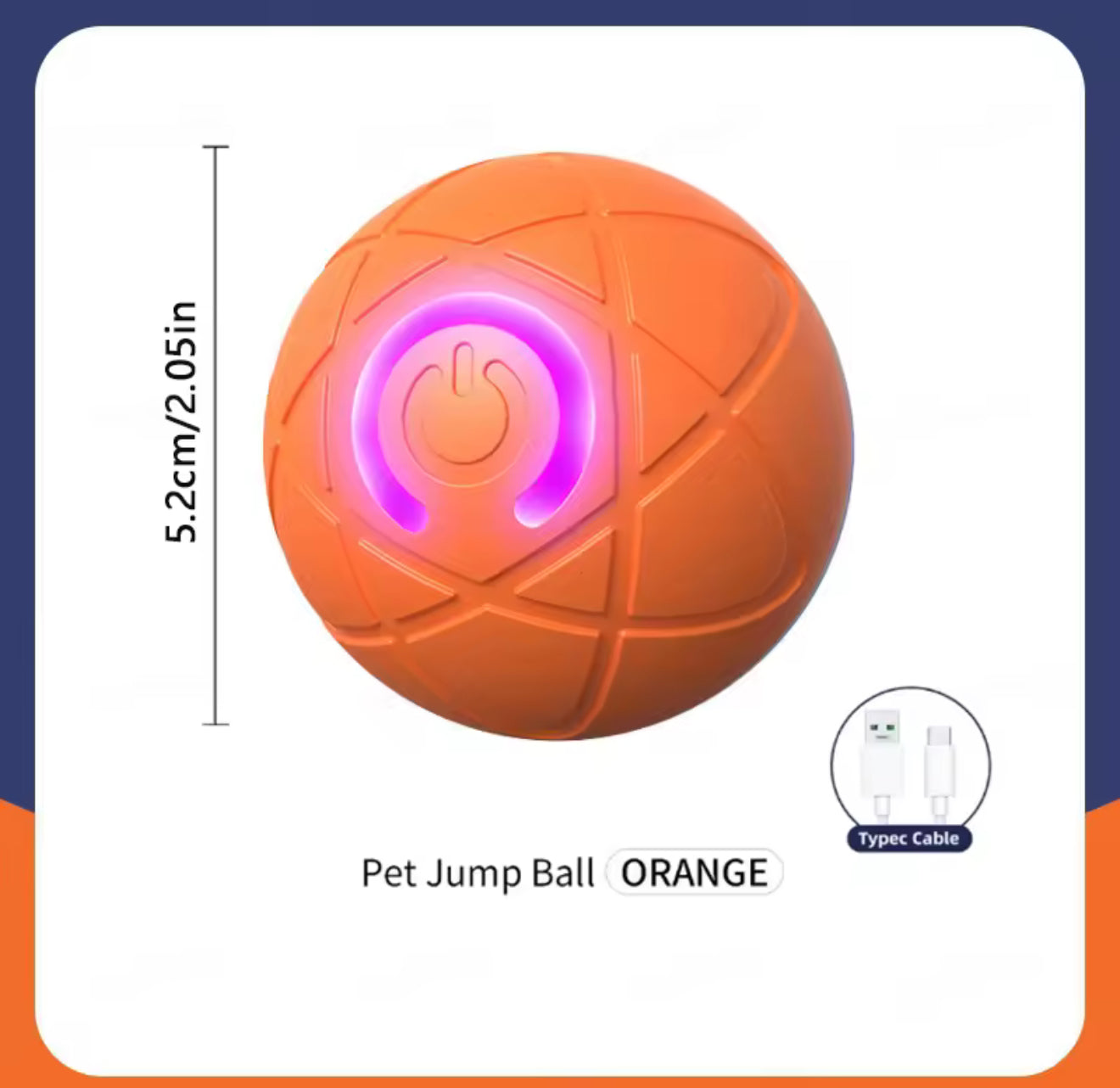 Smart Interactive Electronic Dog & Cat Toy Ball – USB Rechargeable Automatic Moving Ball