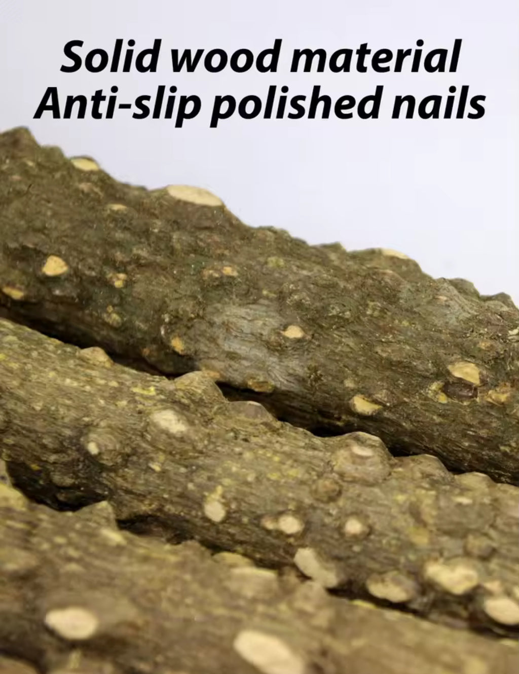 Pet Climbing Ladder – 4-6 Step Wooden Toy for Birds, Parrots & Small Animals with Fun Grinding Stick