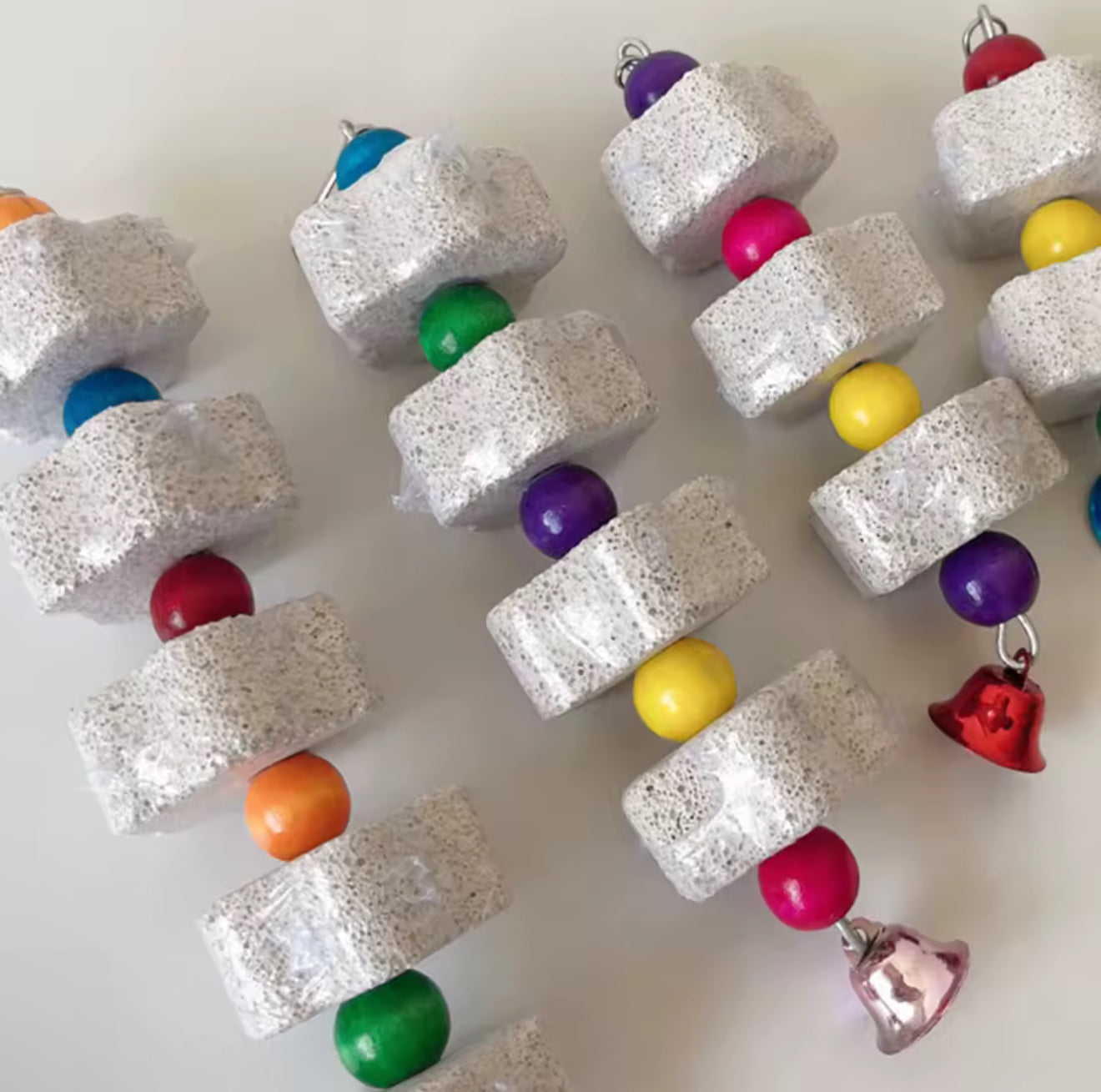 Volcanic Rock Pet Bird Teeth Grinding Toy – Chew & Claw Care for Parrots, Hamsters, and Small Animals