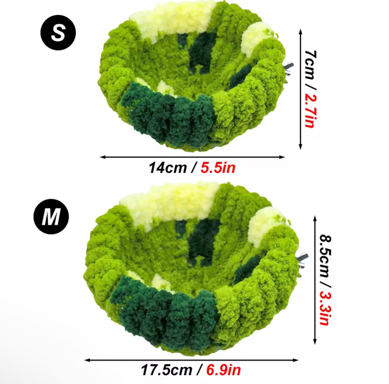 Plush Bird Nest Bed – Cozy Round Sleeping House for Parrots and Small Animals, Autumn & Winter Cage Accessory