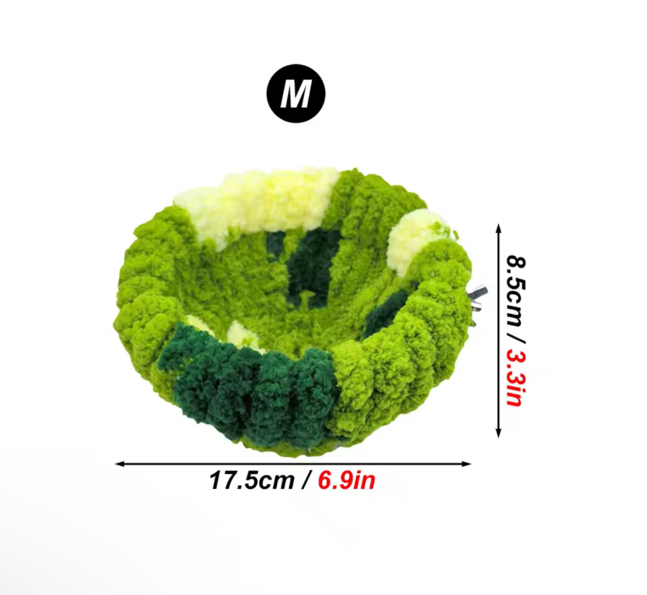 Plush Bird Nest Bed – Cozy Round Sleeping House for Parrots and Small Animals, Autumn & Winter Cage Accessory