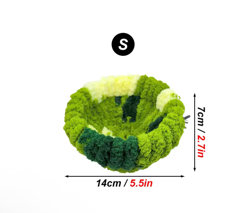 Plush Bird Nest Bed – Cozy Round Sleeping House for Parrots and Small Animals, Autumn & Winter Cage Accessory