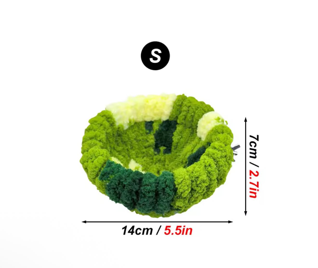 Plush Bird Nest Bed – Cozy Round Sleeping House for Parrots and Small Animals, Autumn & Winter Cage Accessory