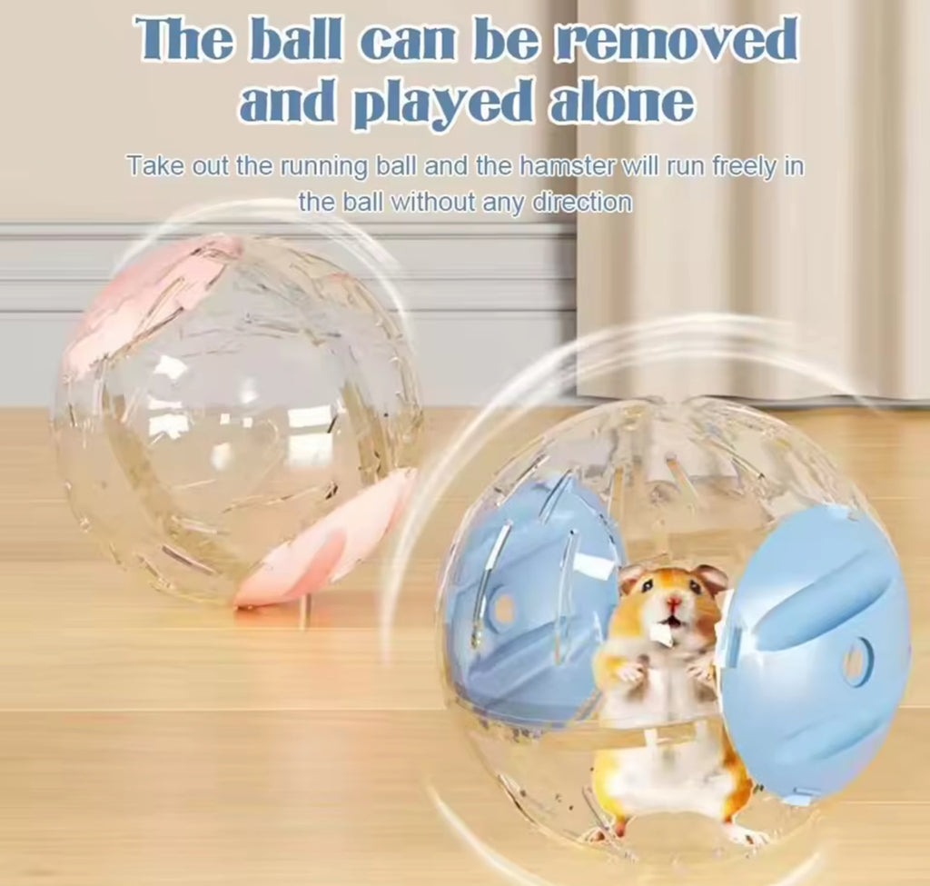 Hamster Running Ball Sports Car Design – Large Transparent Rolling Toy for Small Pets, Durable & Fun Exercise Wheel