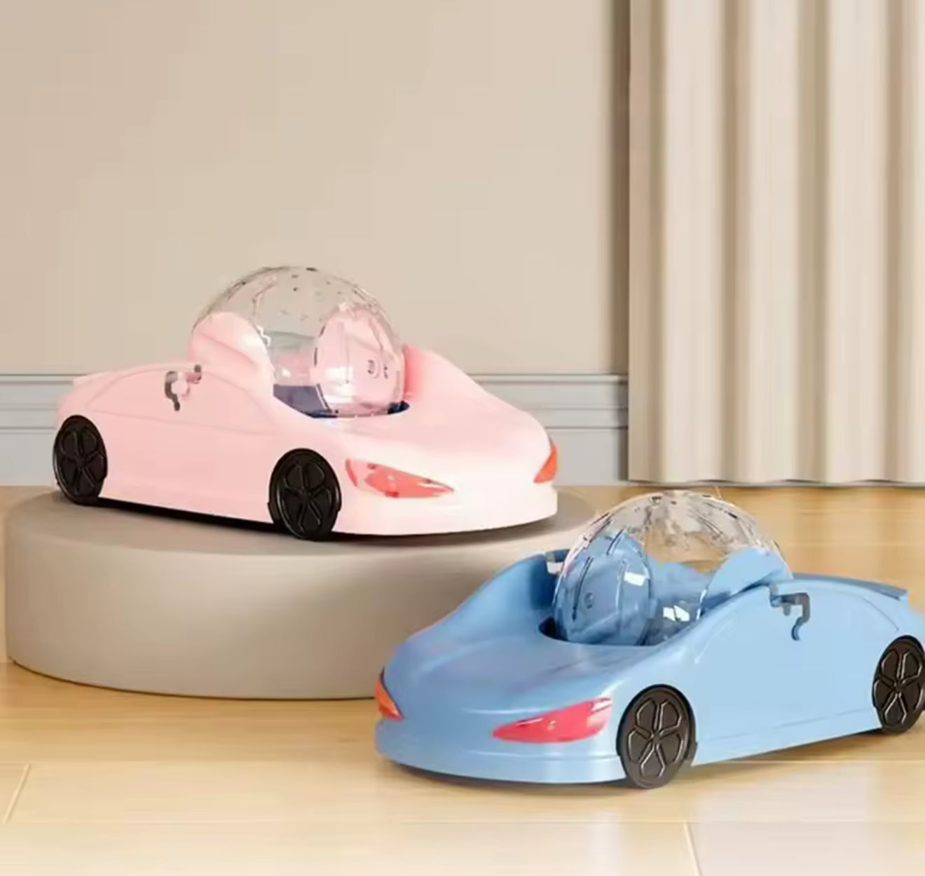 Hamster Running Ball Sports Car Design – Large Transparent Rolling Toy for Small Pets, Durable & Fun Exercise Wheel