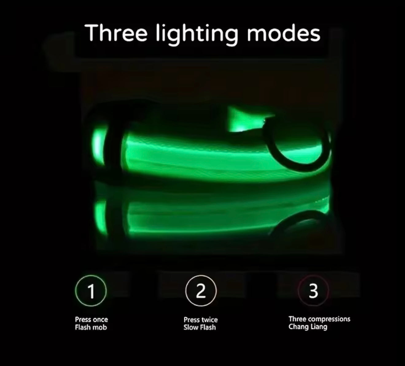 LED Dog Collar – Rechargeable, Waterproof & Adjustable Safety Light