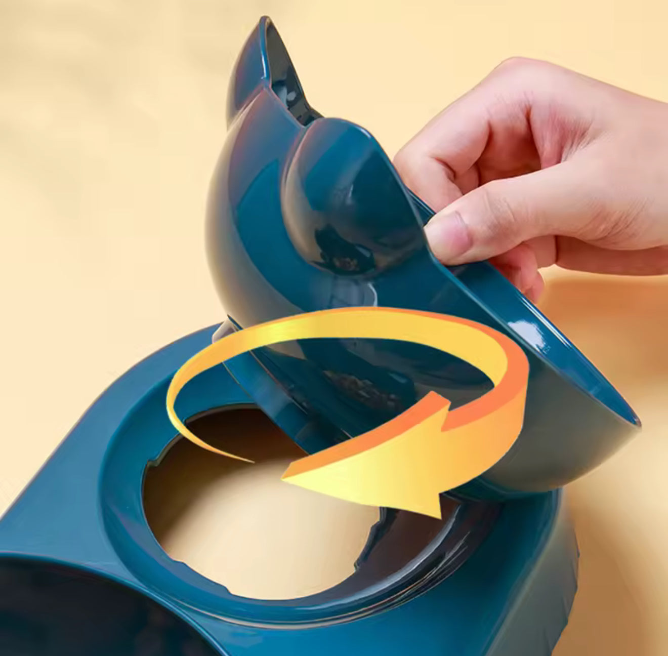 Double Cat Feeder with Water – Dual Bowl Pet Feeding Station for Cats