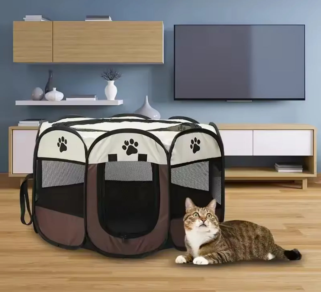 Portable & Foldable Pet Tent - For Pets on the Move!