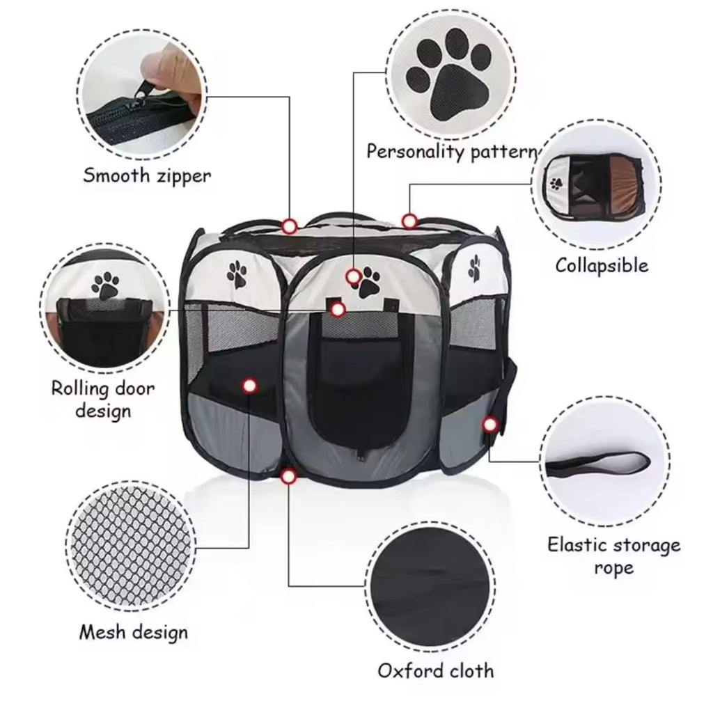 Portable & Foldable Pet Tent - For Pets on the Move!