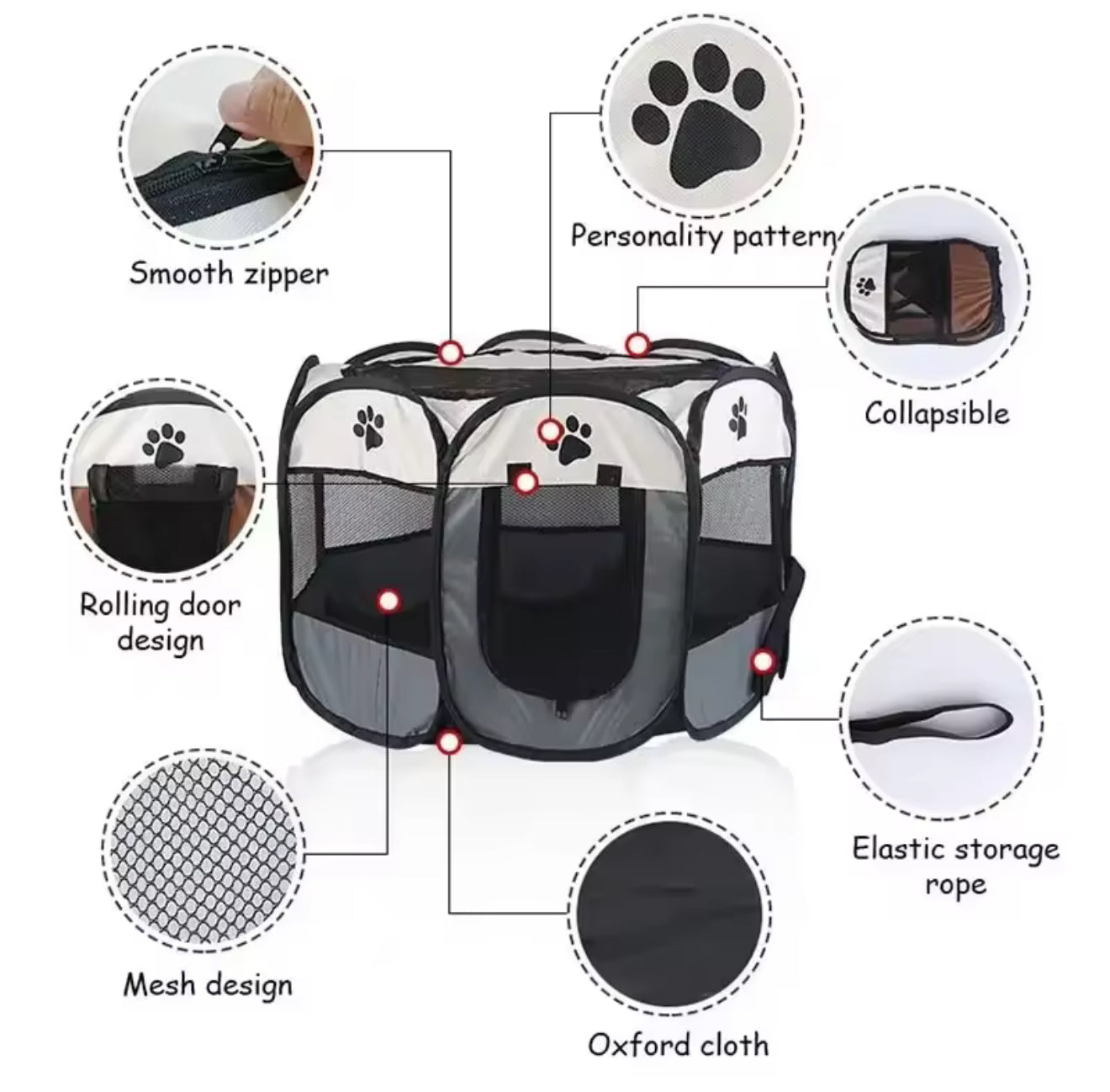Portable & Foldable Pet Tent - For Pets on the Move!