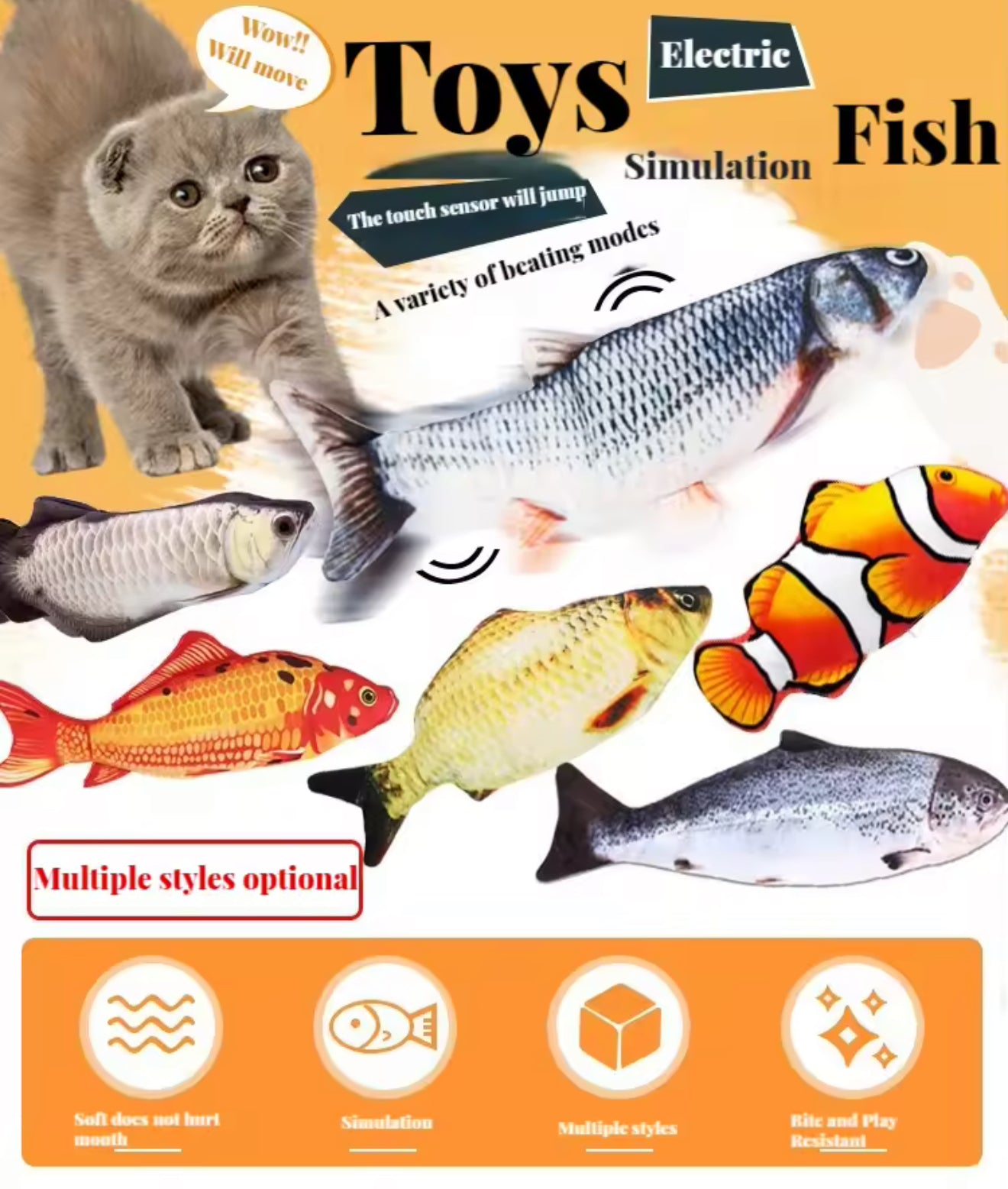 Electronic Cat Toy Fish — Hours of Fun!